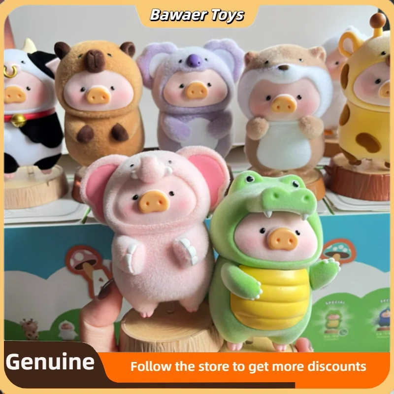 

Official Lulu The Piggy Animal Party Series Blind Box Lulupig Action Figure Surprise Collect Model Room Decor Toys Girl'S Gifts