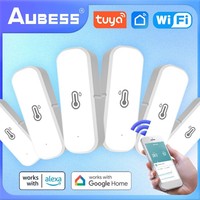 AUBESS Wifi Tuya Smart Temperature And Humidity Sensor Work With Alexa And Google Home 2023 New Year Gift Christmas Decor 2023