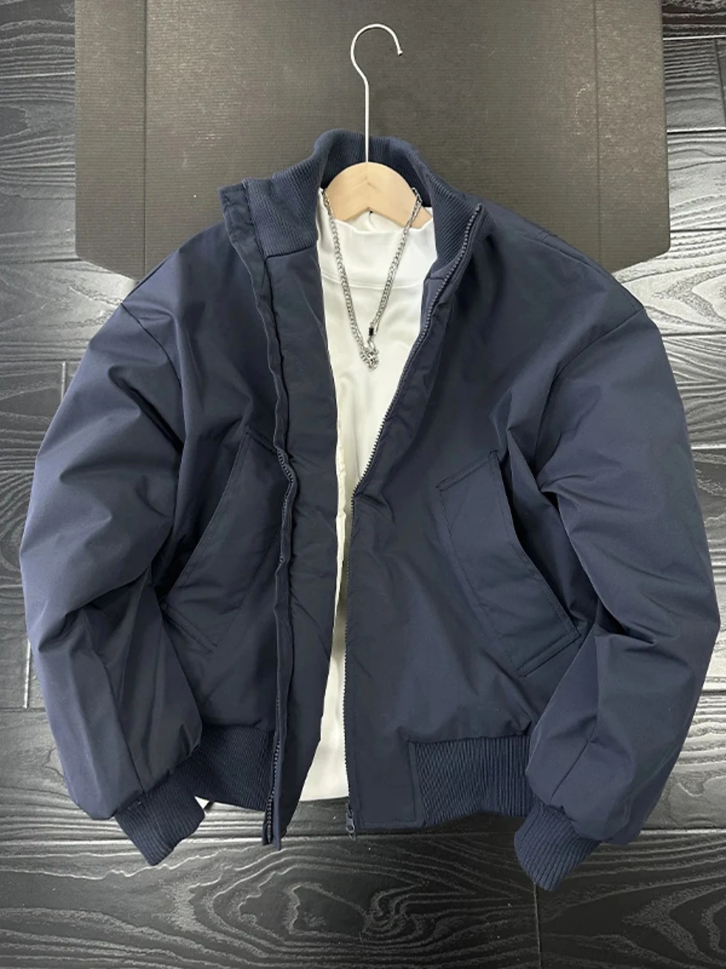 

Утепленная теплая куртка-бомбер в американском стиле, рабочая одежда, пуховик из хлопка, короткое пальто, мужская зимняя верхняя одежда, стеганая, на молнии