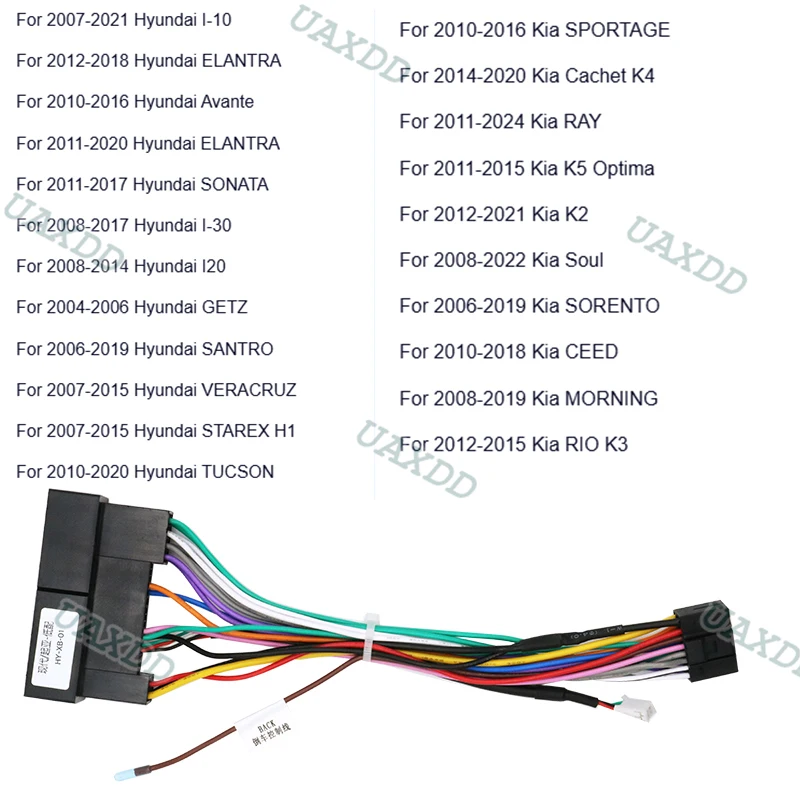 Cable for Hyundai Kia Low-End Cars ELANTRA VERNA Avante SONATA SANTAFE TUCSON IX35 IX45 IX20 I-10 K3 Carnival SORENTO K7 Harness
