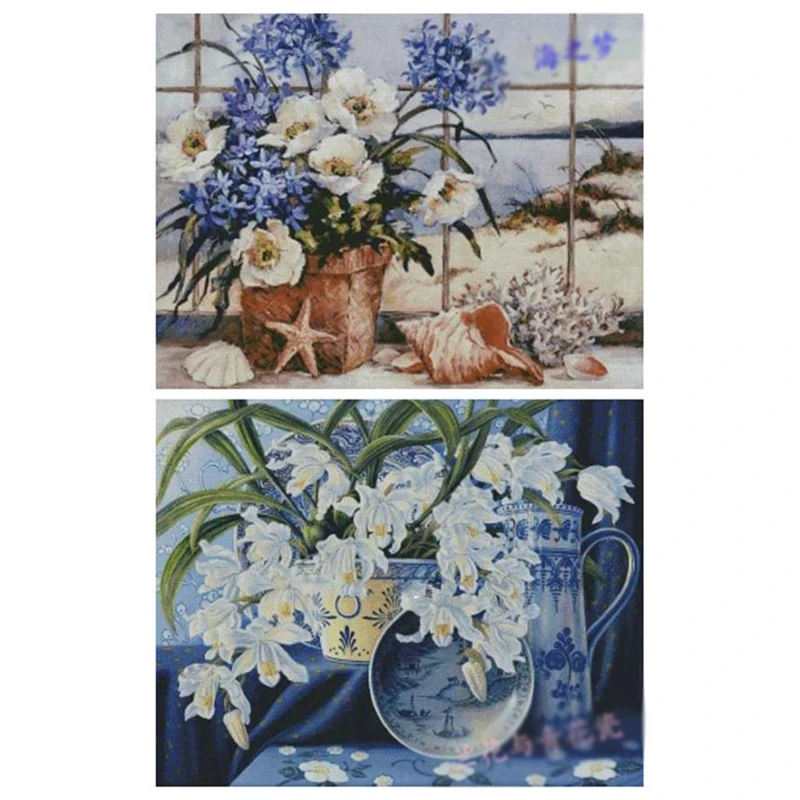 

Набор для вышивания крестиком ZZ4574: комплект для рукоделия, вышивка, набор для творчества, хлопковая ткань, мулине, Homfun, картина «Животные»