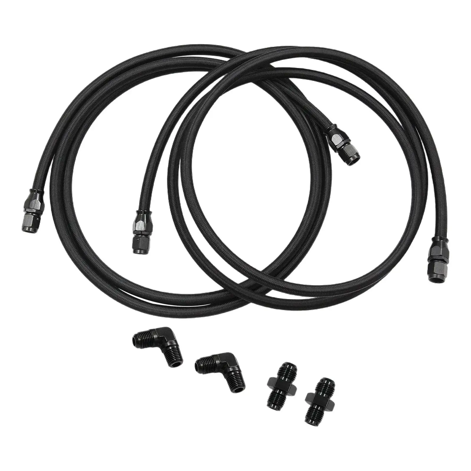 6AN PTFE Transmission Cooler Line Set Compatible with 4L60 700R4 TH350 TH400