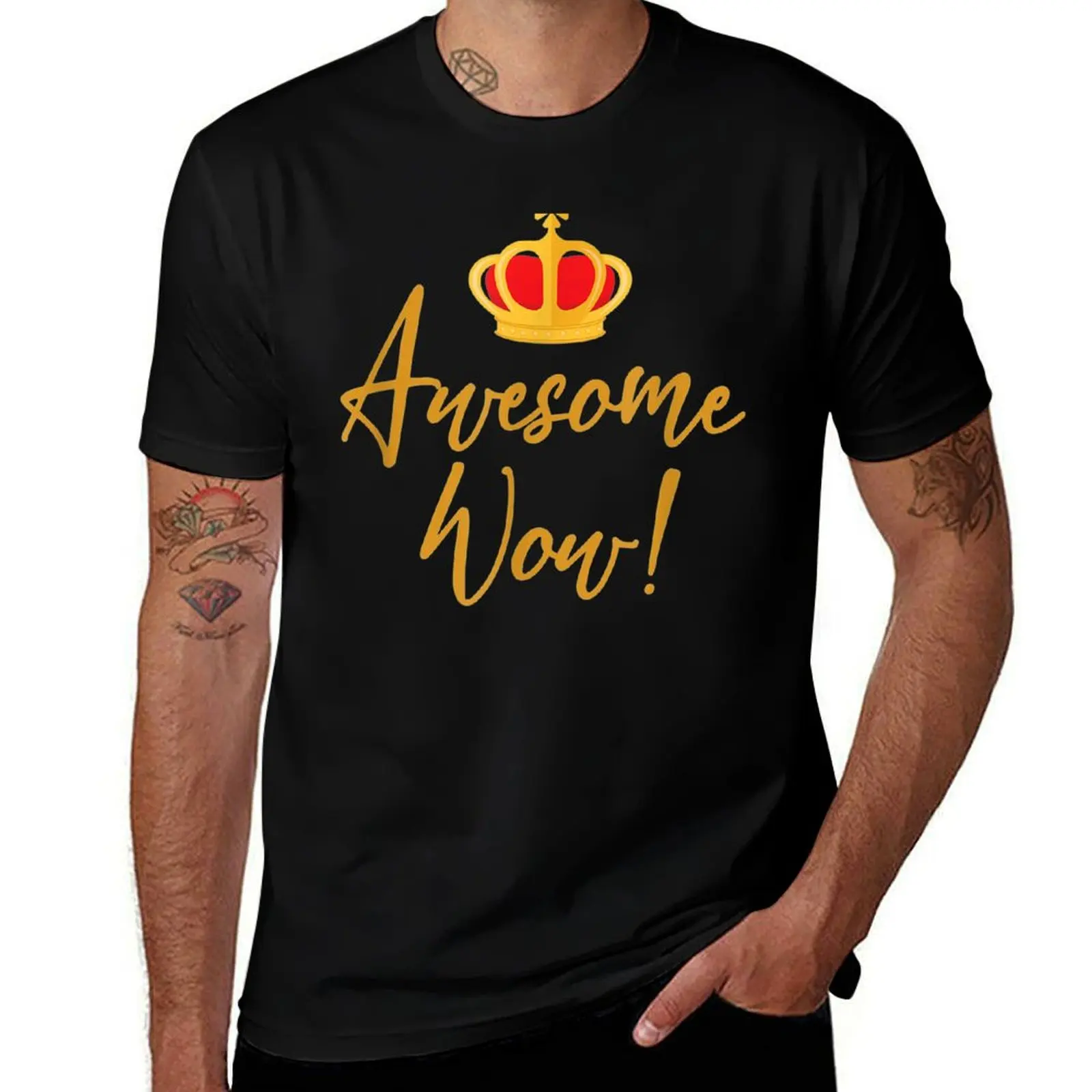 Awesome Wow - King George - Founding Father Hamilton T-Shirt Basic Breathable Solid Color T-Shirt