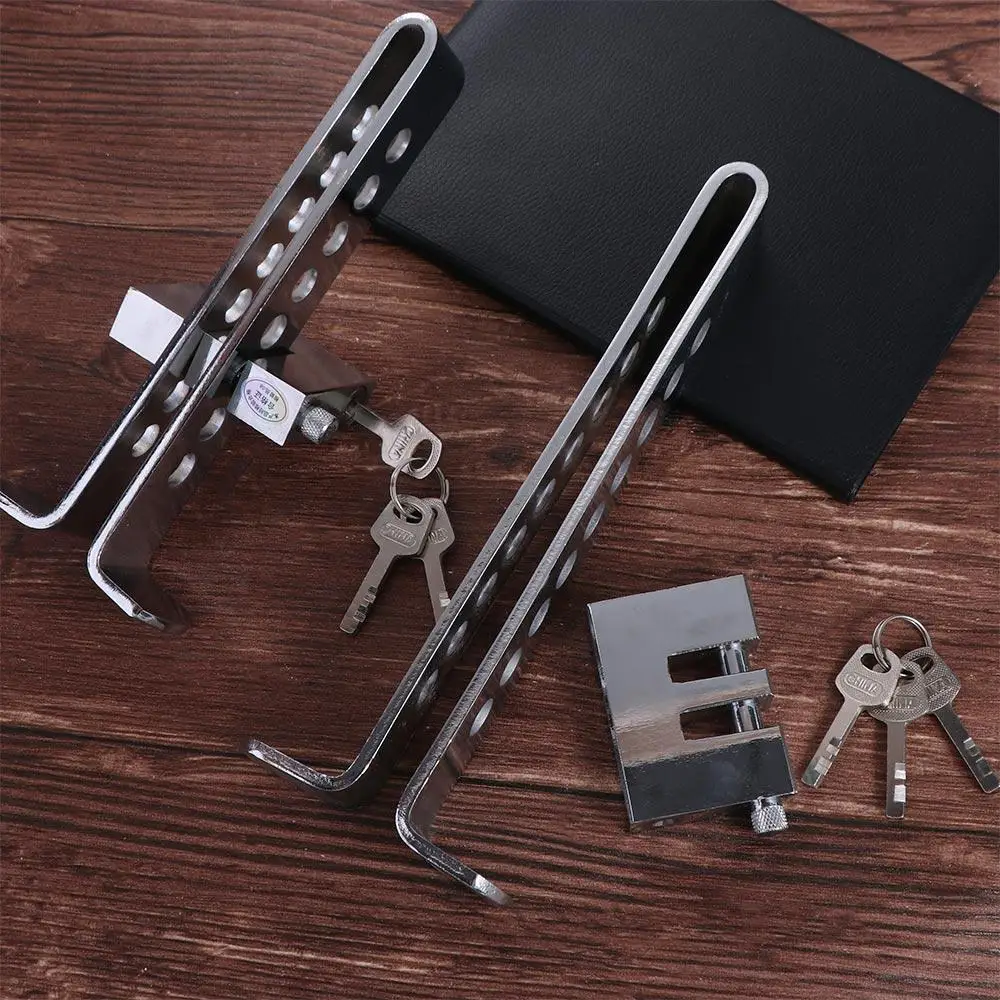 Stainless Steel Auto Car Brake Clutch Pedal Lock Security Clutch Lock Security Anti-Theft Pedal Lock Anti Theft