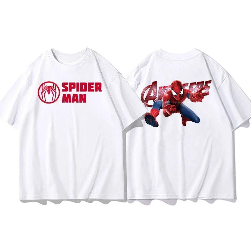 

Avengers Joint Short Sleeve T-Shirt Men's Summer Hulk Iron Man Spider-Man Cotton Clothes Sports Casual Short Sleeve Popular Top