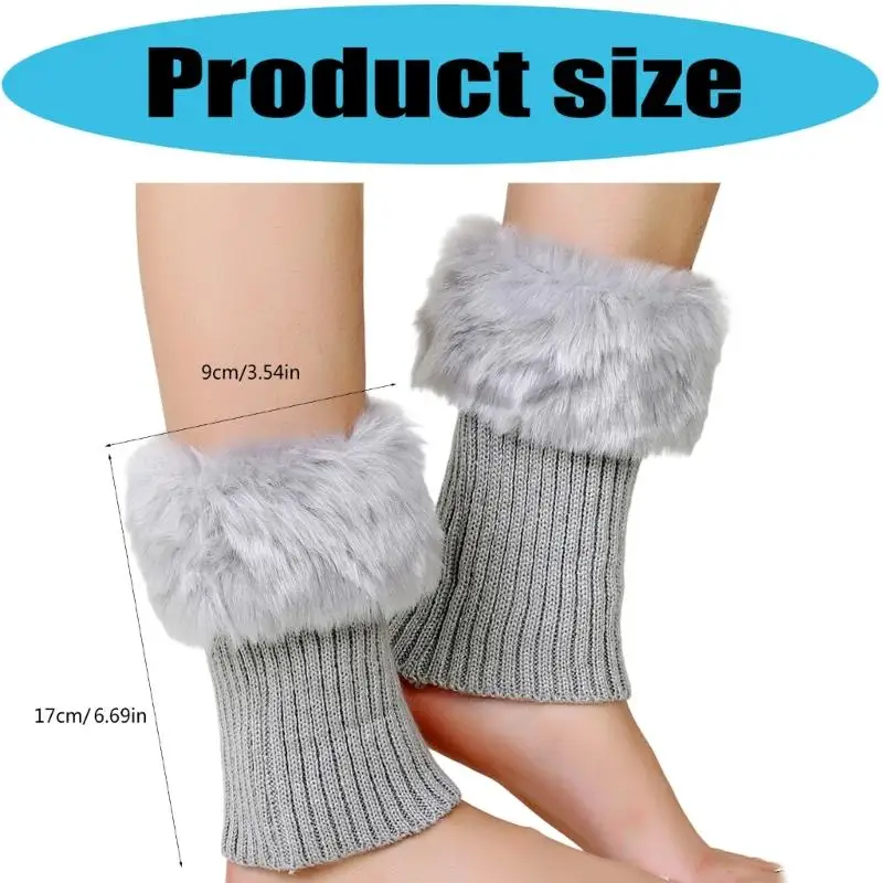 Calzini isolanti termici scaldamuscoli invernali in acrilico peluche 652F per attività all'aperto Uso domestico Scaldamuscoli in