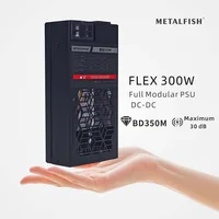 METALFISH Flex-ATX 300W Fully Modular 1U Power Supply – for ITX Mini PC, NAS, POS (220–240V Input)