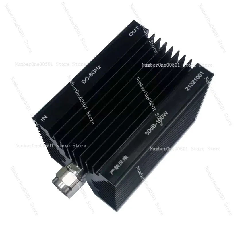 1PCS 100W Fixed Attenuator N Type Frequency DC-6GHz 1-60dB