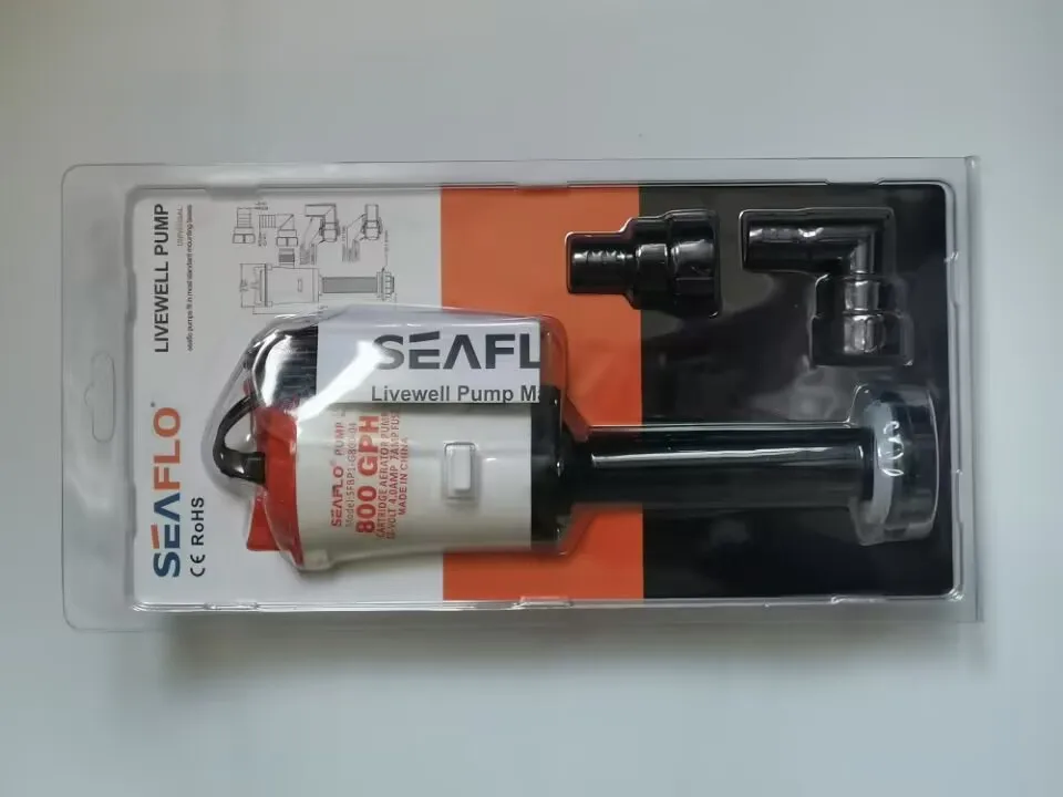 

Аэрационный картридж для лодки Seaflo, 12 В, 800 г/ч, SFBP1-G800-04, погружной трюмный насос