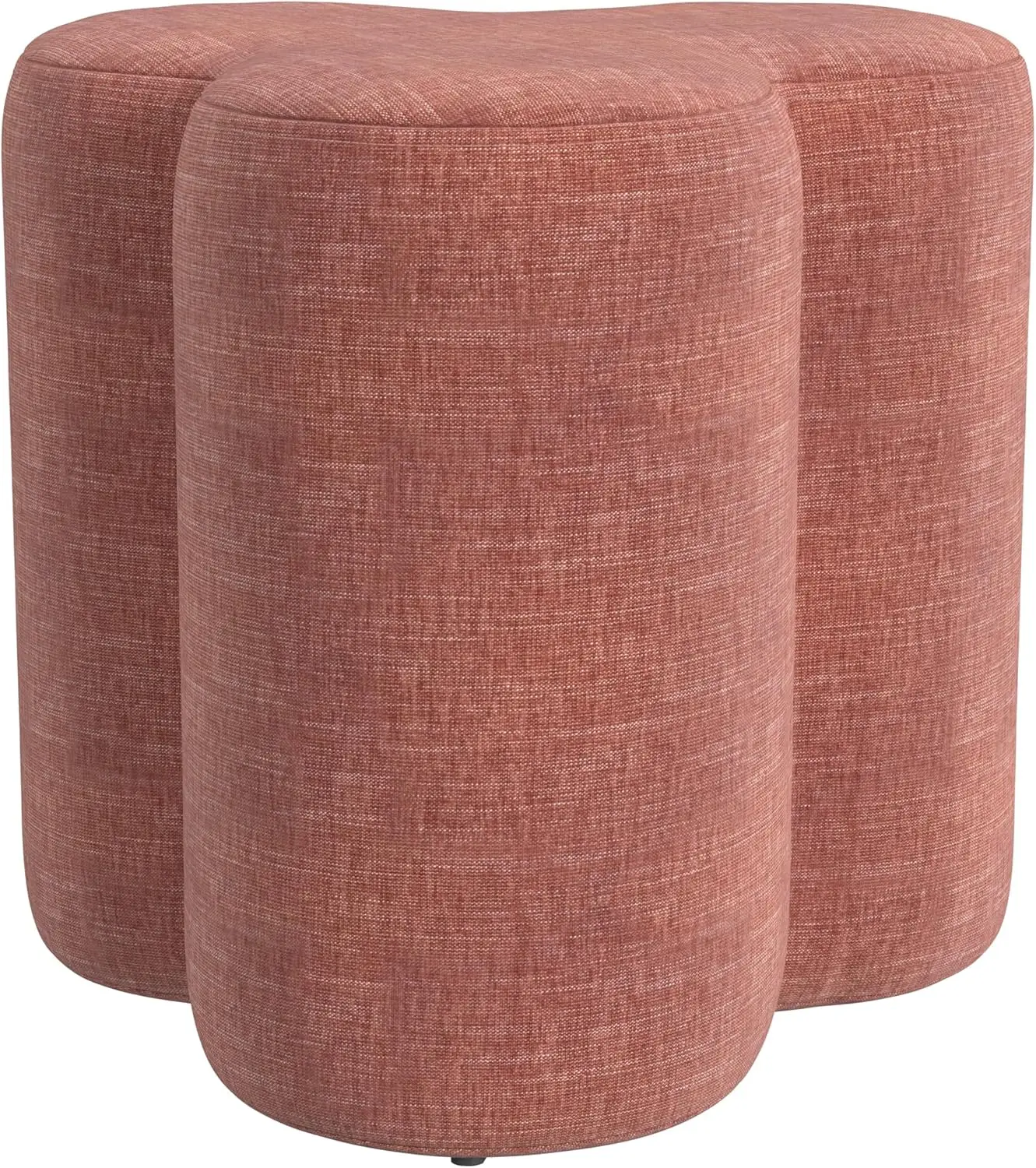 

Upholstered Clover Shaped Ottoman|HomePop Home Décor|Foot Rest Ottoman - Pink Chenille