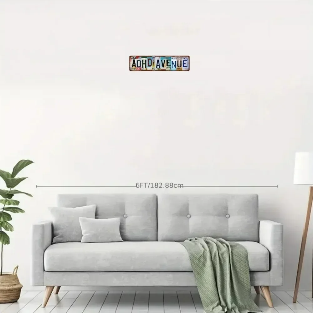 علامة ARTZANY Quirky ADHD Avenue Street Art - ديكور فكاهي غير مرتفع لبار الحمام المنزلي #5