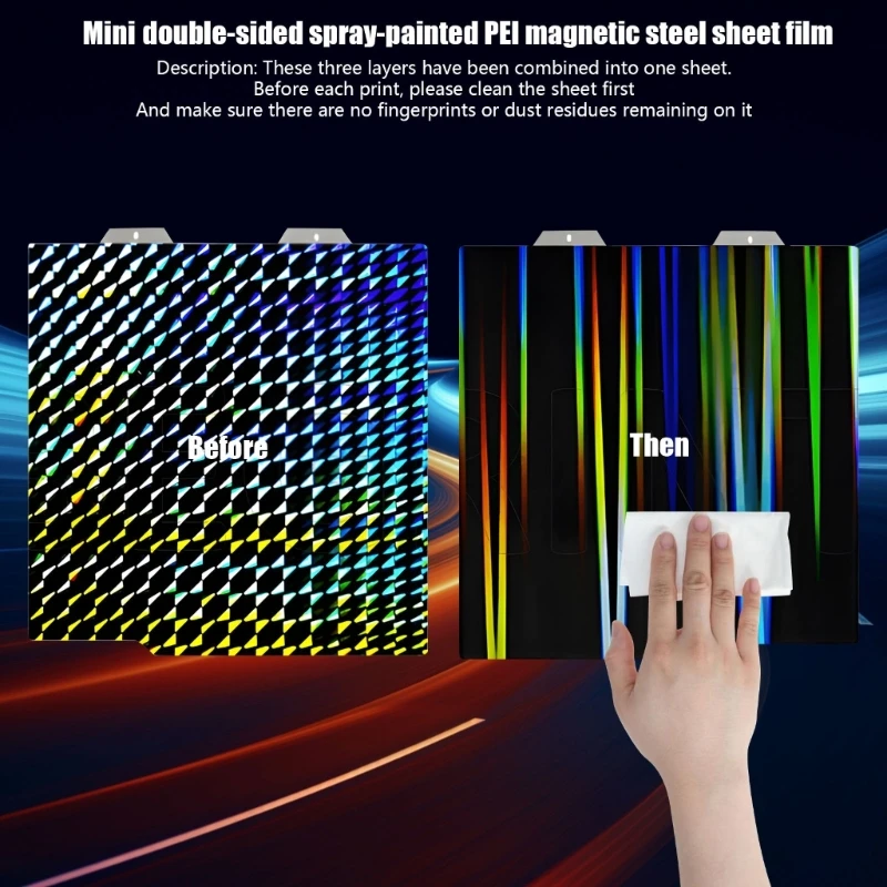 

C7AB Multiple Thread Consistent 3D Printer Plate Highlighting Heat Resistant PEI Coating And Flexible Base