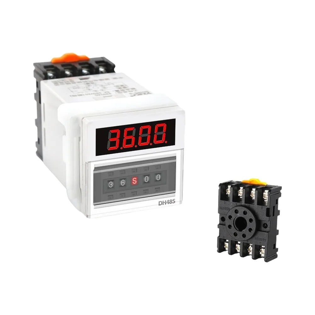 Adjustable Delay Timer Relay DC 12V/24V AC110V AC220V AC380V Cycle Timing Delay Relay Module With Led Display