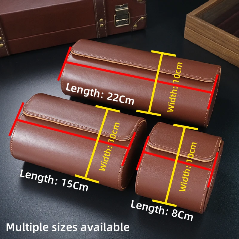 2024 New Watch Storage Box Leather 1/2 slots 3 slots Multi slot Black Brown Watch Bag Watch Box Luxury Fashion Display Storage