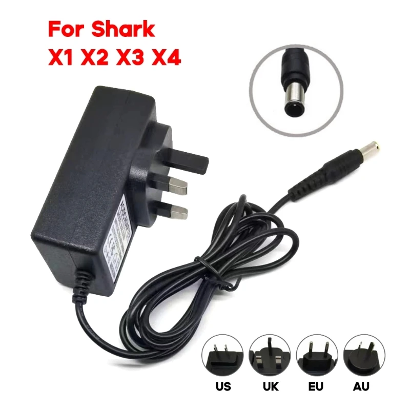 Original 24.8V 800mA Power Supply Adapter Cord for Shark X1 X2 X3 X4 Cordless Vacuum Charger