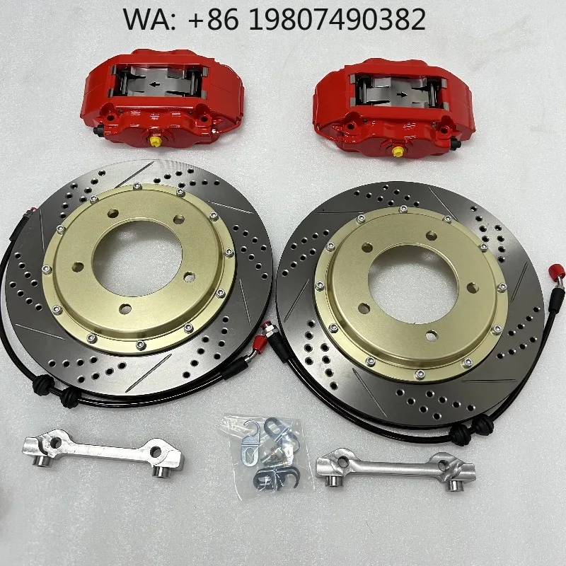 

330*24mm 4-Piston Aluminum Brake Caliper Set High Performance New Brake System For Compact Off-Road And Hatchback Car Tuning