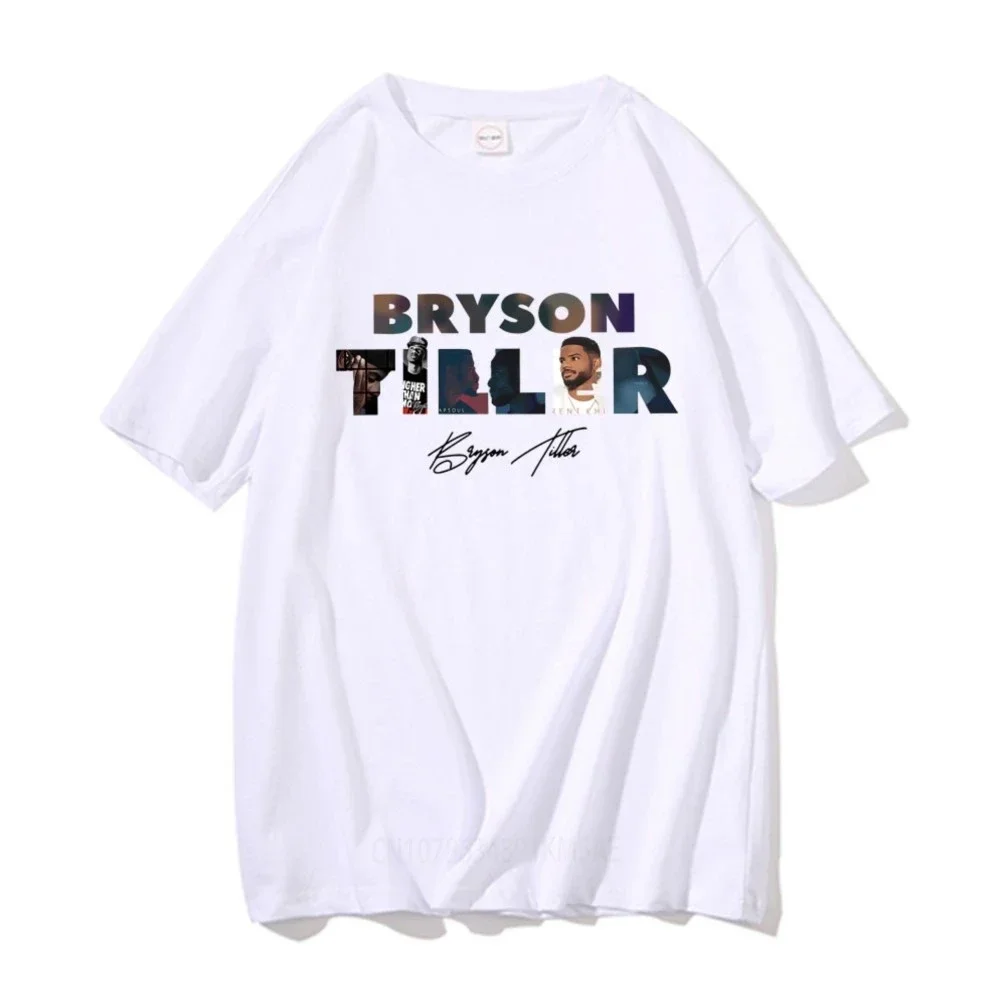 Rapper Bryson Tiller Music Album Cover T Shirt Summer Male Vintage Short Sleeve Tees Men Women Hip Hop Trend Oversized T-shirts