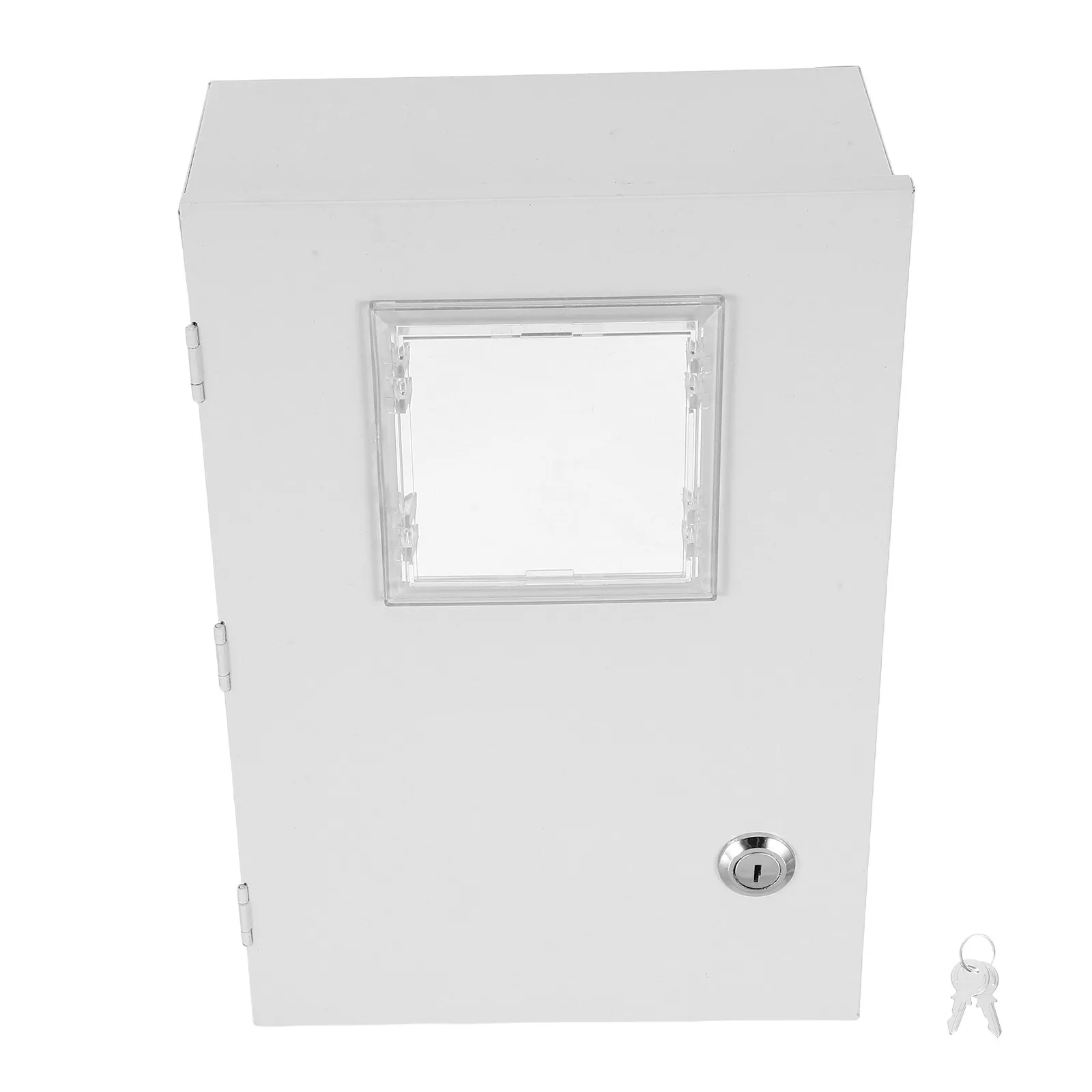 Electric Meter Protection Box Metal Enclosure Waterproof Outdoor Energy Meter Case Transparent Cover Ventilation for Home view 3