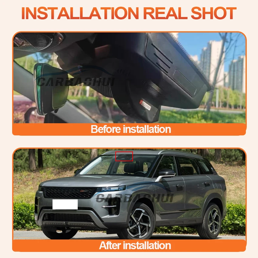 For Chery Tiggo 7 2024 2025 2026 Tiggo 4 2025 2026 Plug and Play UHD 4K 2160P Car DVR Dash Cam Night Vision, WIFI, Loop Recordin
