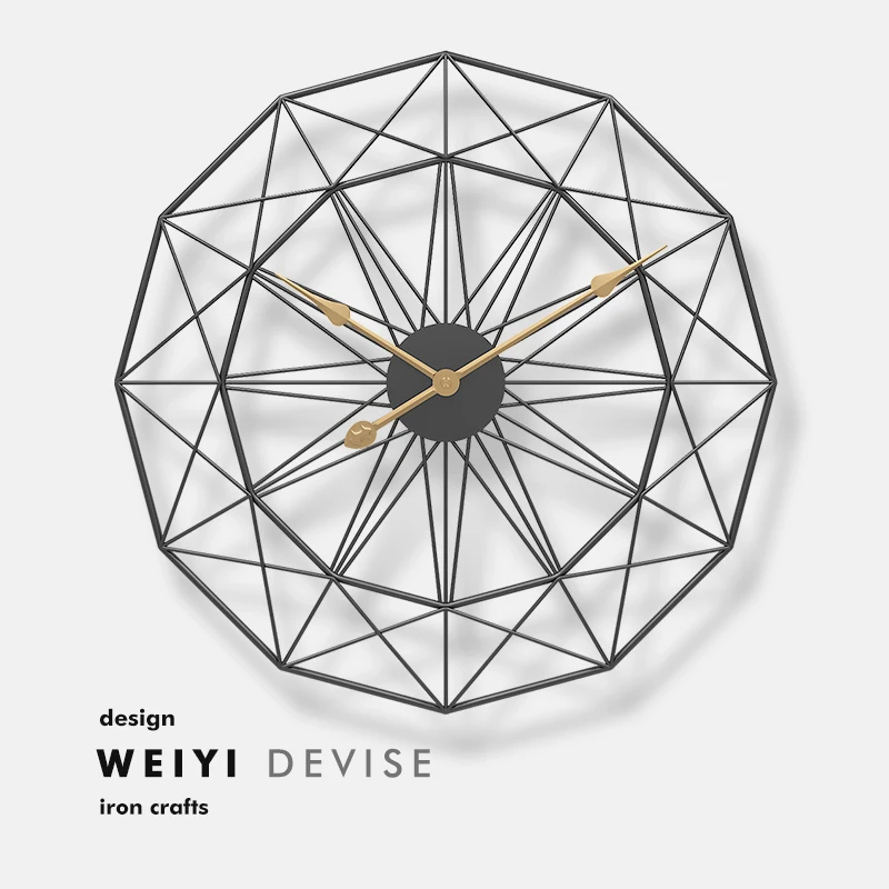 

Modern Luxury Wall Clock Artwork Silent Movement Nordic Big Size American Fusion Round Wall Watch Contemporary Home Decor