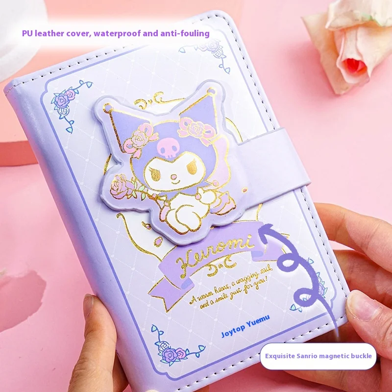 Sanrio Kuromi Ledger Notebook Magnetic Buckle Notebook Notebook Notebook With Colorful Inside Pages For Children And Students