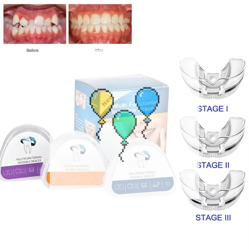 Braces Dental Braces Smile Teeth Alignment Trainer Instanted Silicone Teeth Retainer Mouth Guard Braces Tooth Tray