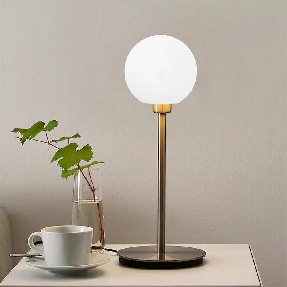 

Round Milky White Frosted Glass Globe Lamp Shade Replacement Pendant Light Fixture for Dining Table Living Room