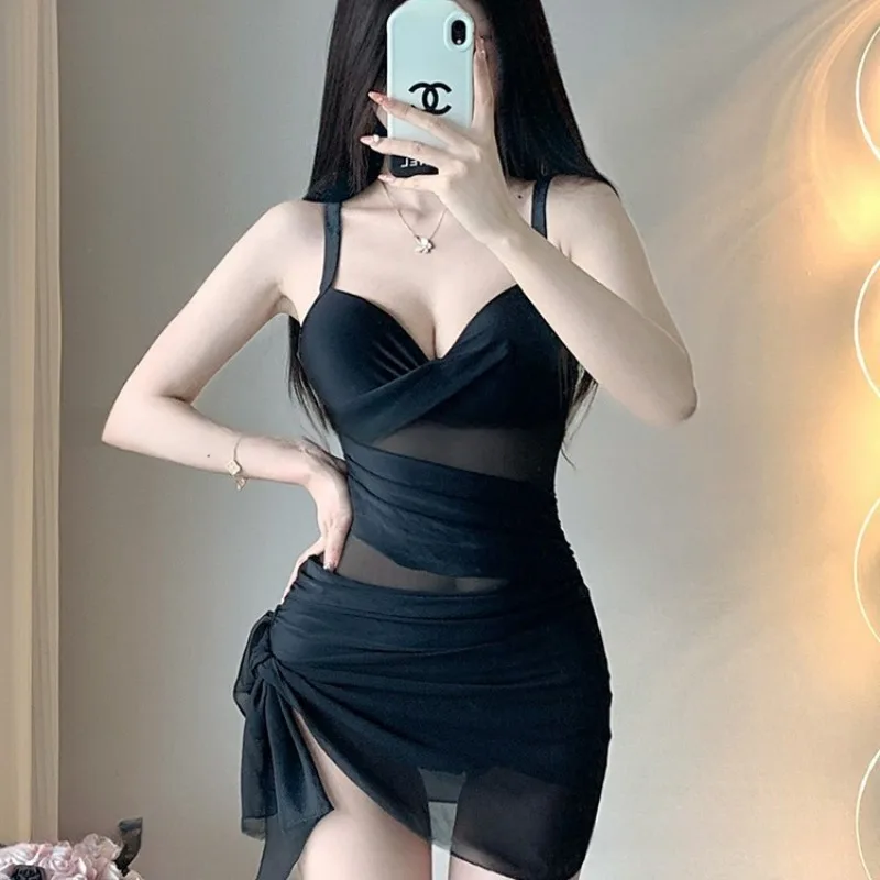 

Женский слитный купальник для термальных источников, консервативный, в стиле ретро, скрывающий живот, стройнящий, пляжный, с эффектом пуш-ап