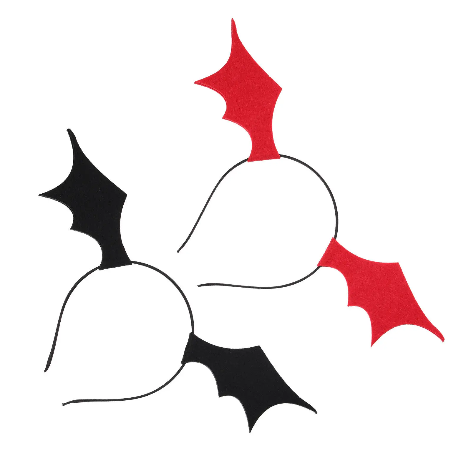 Bat Wing Hairband Set – 2pcs Halloween Party Head Hoop for Cosplay, Costume & Festival Accessory