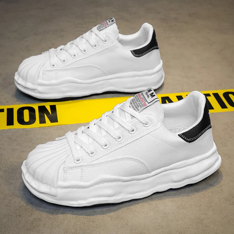 Same Style Thick Soled Canvas Sneakers for Men and Women Spring/summer 2024 Low Cut Casual Sports Sneakers image 3