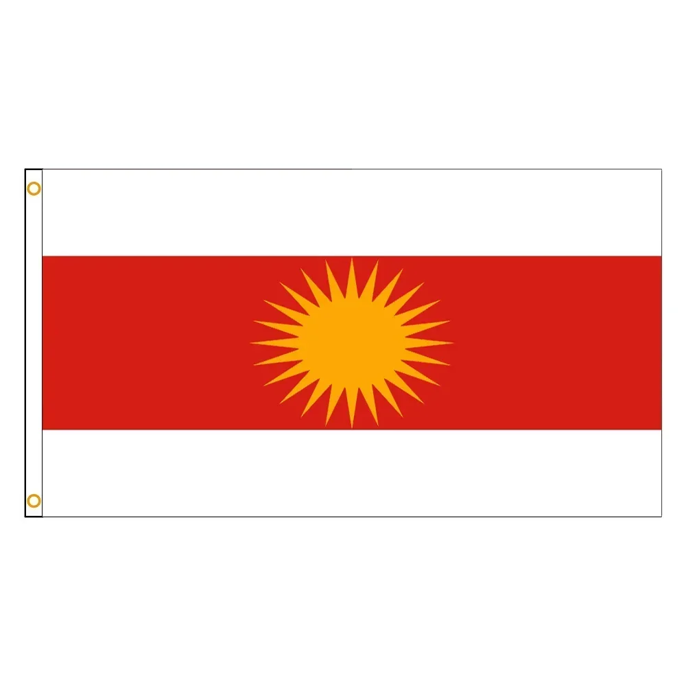 3x5 Ft Printed Flag HPS Yezidi Flag Yezidische Flagge Tausi Melek Ezdi Ezdixan