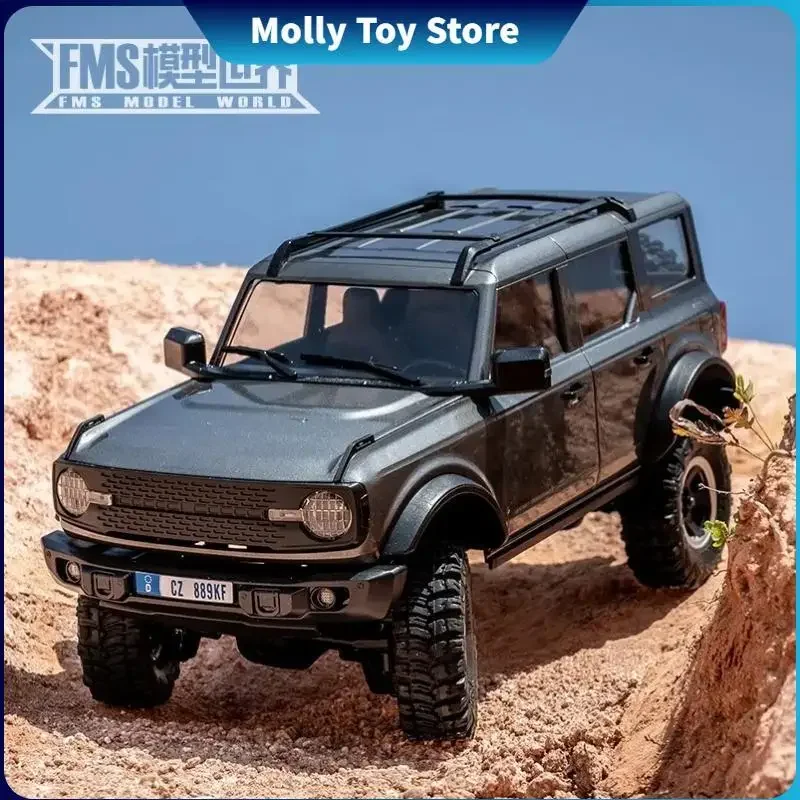 FMS RC elétrico controle remoto modelo carro para adultos, 1/18 Bronx, 4x4, pepitas Off Road, simulação, 2.4GHz, R, presentes