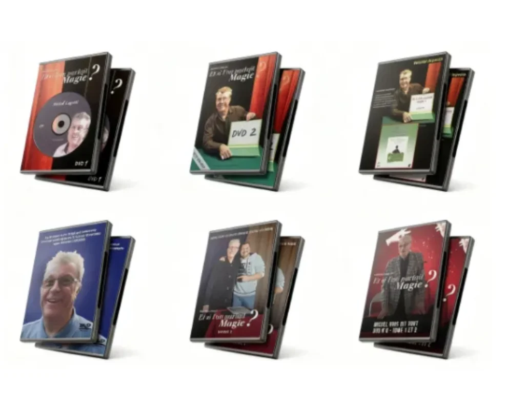 

Et si l'on parlait Magie by Michel Lageois Vol 1-6 (French) - Magic tricks (Instant Download)