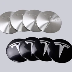56mm Car Wheel Center Tire Dust Cover Sticker per Tesla Model 3 Model S Model X Model Y Roadster inducer Coil Mod WYE SpaceX