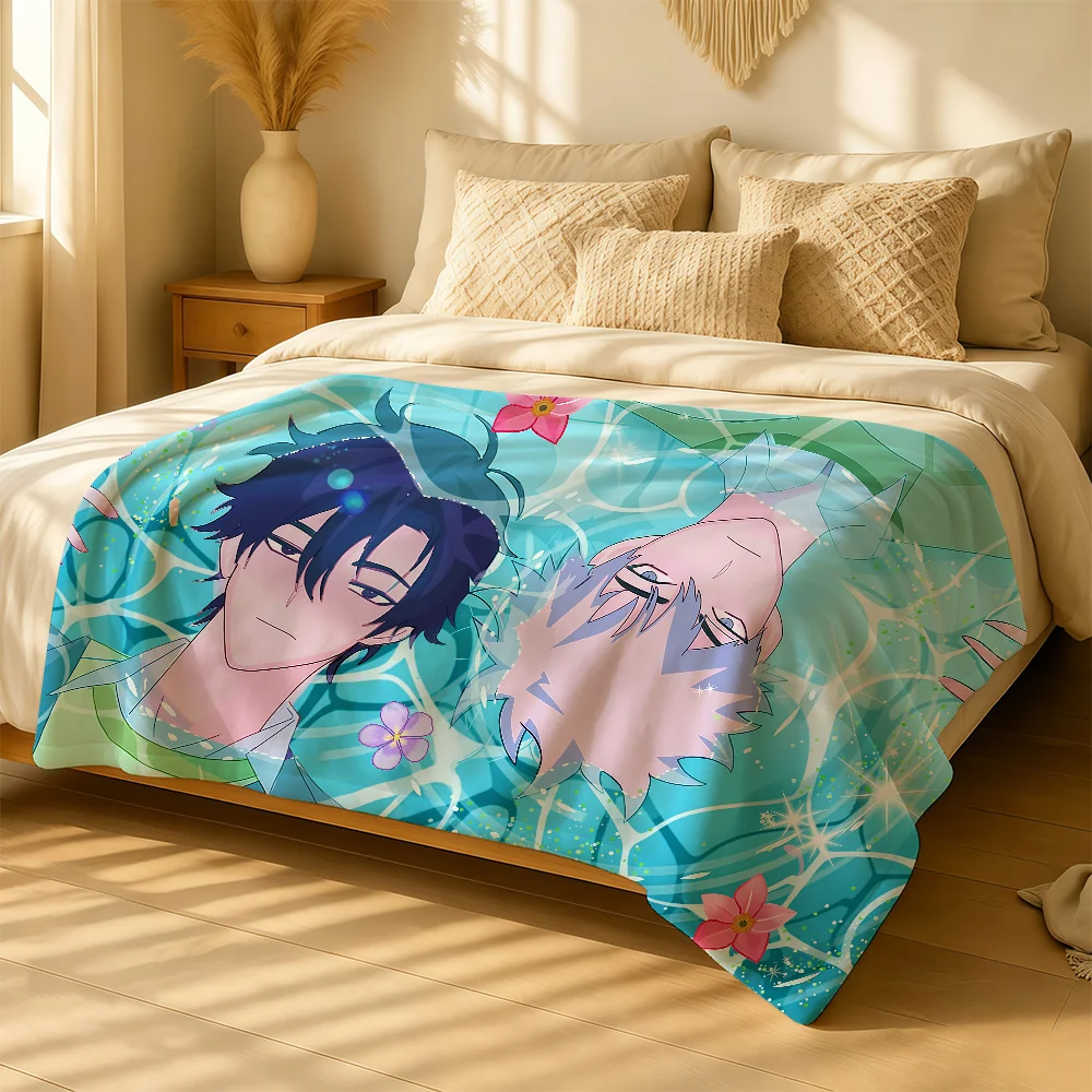 Anime L-LINK C-CLICK Blanket For Plush Throw Soft Warm Knee For Bedroom Living Room Bed Sofa Camping Picnic Office Gift