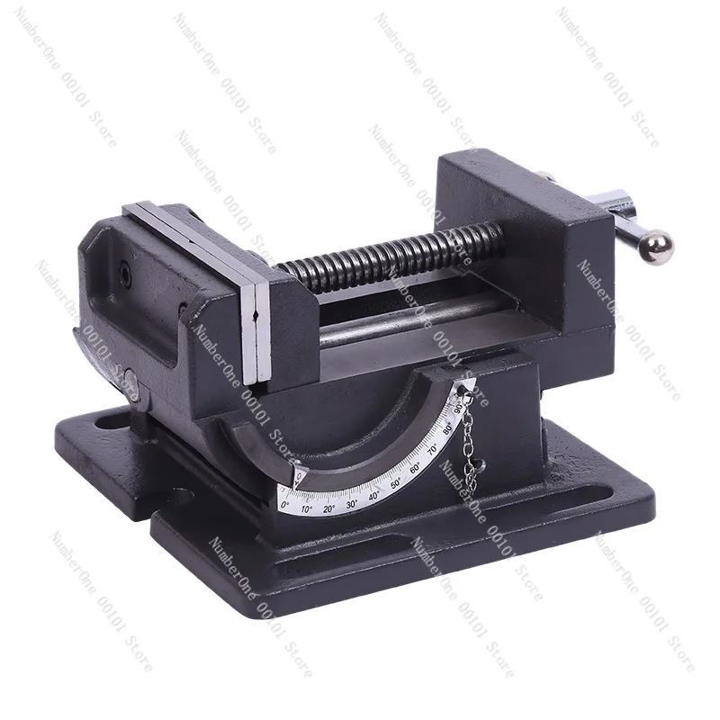 Adjustable Tilting Bench Vise 0-90 Degree Milling Machine Two-way Moving Flat Jaw Clamp Bulk Supply