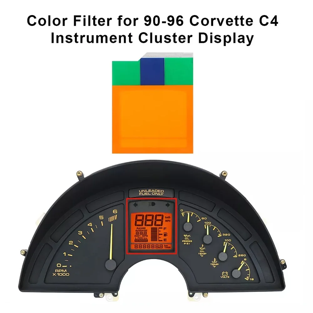 

LCD Display Color Filter for 90-96 Corvette C4 Instrument Cluster