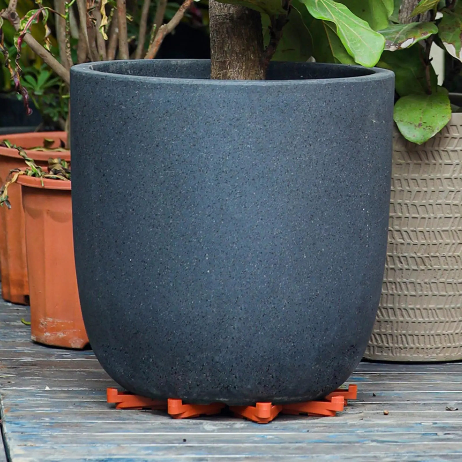 Plant Stand 12 Pieces Triangle Shape Pot Feet Planter Stand For Backyard Patio Balcony Garden Porch Deck Terrace Greenhouse