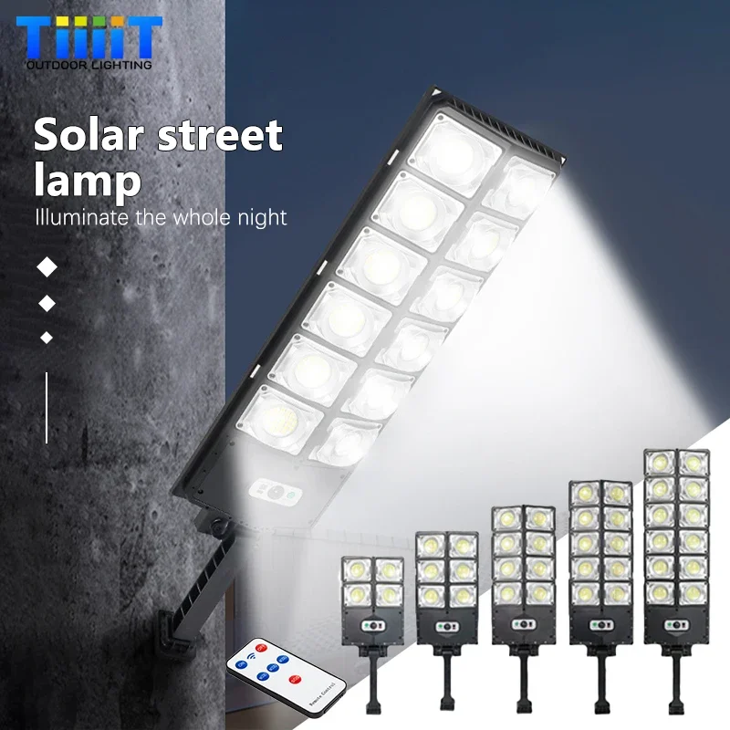 

LED Outdoor Solar Lamp IP65 Ultra Bright 12000 Lumens Waterproof Street Light PIR Motion Sensing Garden Solar Light