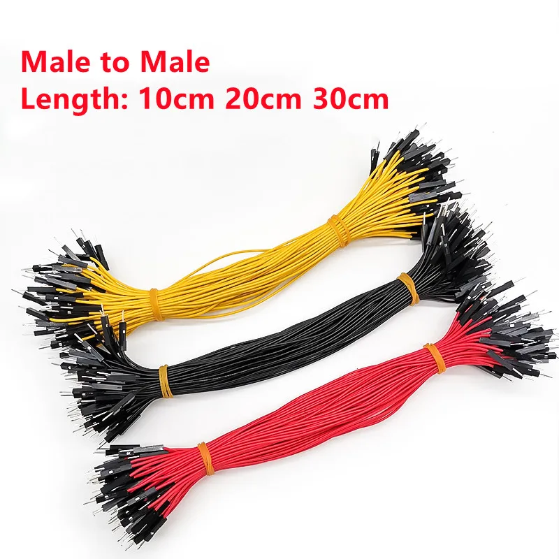 10pcs Breadboard Dupont Cable For Arduino Line 2.54mm Male Female Dupont Jumper Wire 26AWG Cable DIY Electronic 1P Connector