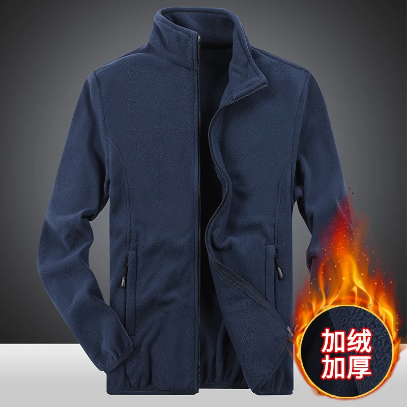 

Fleece Jacket Casual Cardigan Autumn Winter New Cold Warmth Thick Jacket High-quality Lamb Fleece Jacket