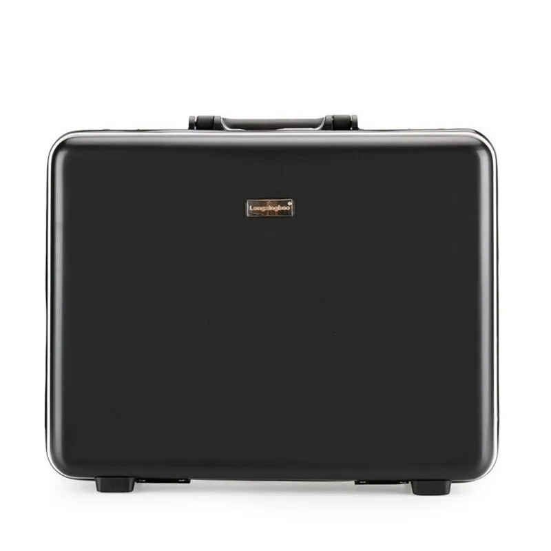 18-inch Aluminum Frame Anti-Theft Business Briefcase - TSA Lock Secure Laptop Case for Travel, Durable Carry-On Storage Handbag
