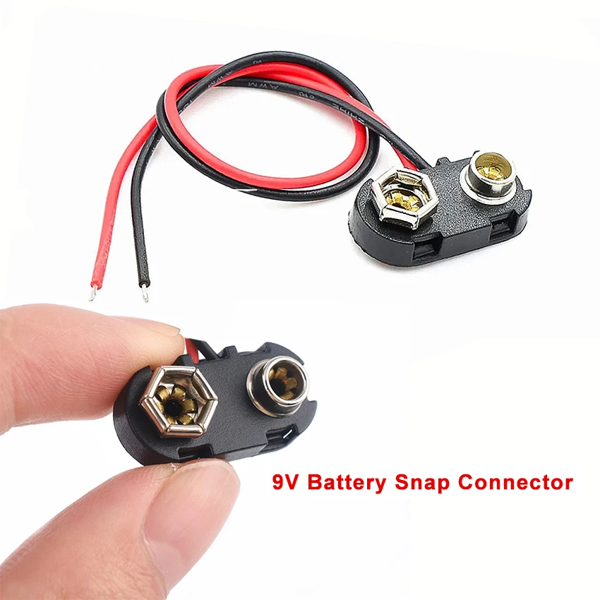 

20pcs 9V Battery Snap Connector clip Lead Wires holder