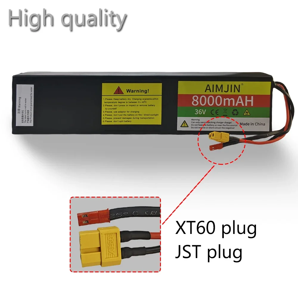 Paquete de batería de iones de litio 10S3P 18650, 36V, 8000mAH, adecuado para Scooters eléctricos KUGOO S1/S2/S3