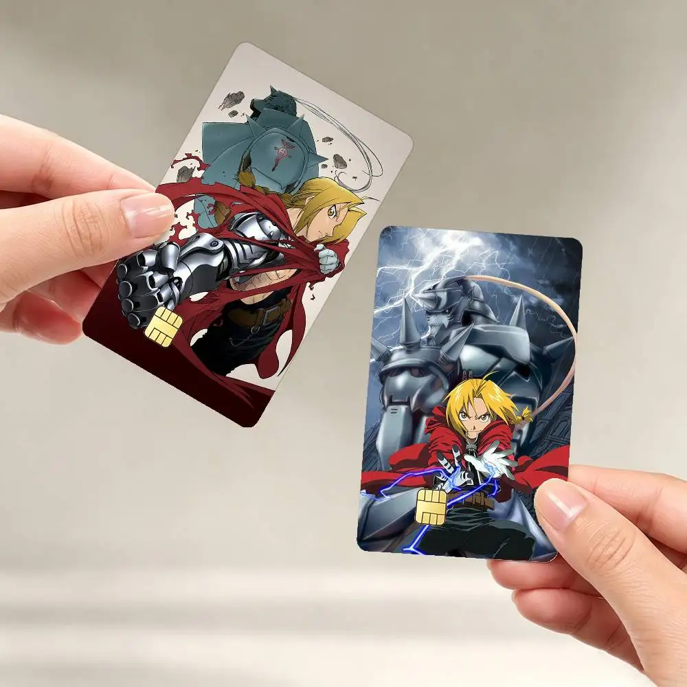 Anime F-Fullmetal Alchemist E-Elric Sticker Film Tape Skin for Credit Card Debit Card Waterproof Stickers