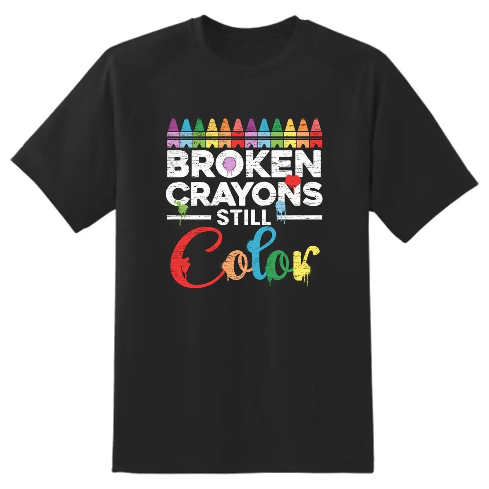 Broken Crayons Still Color Mental Health Awareness T shirt idea Adult unisex vintage Washed designer clothes Unisex fashion