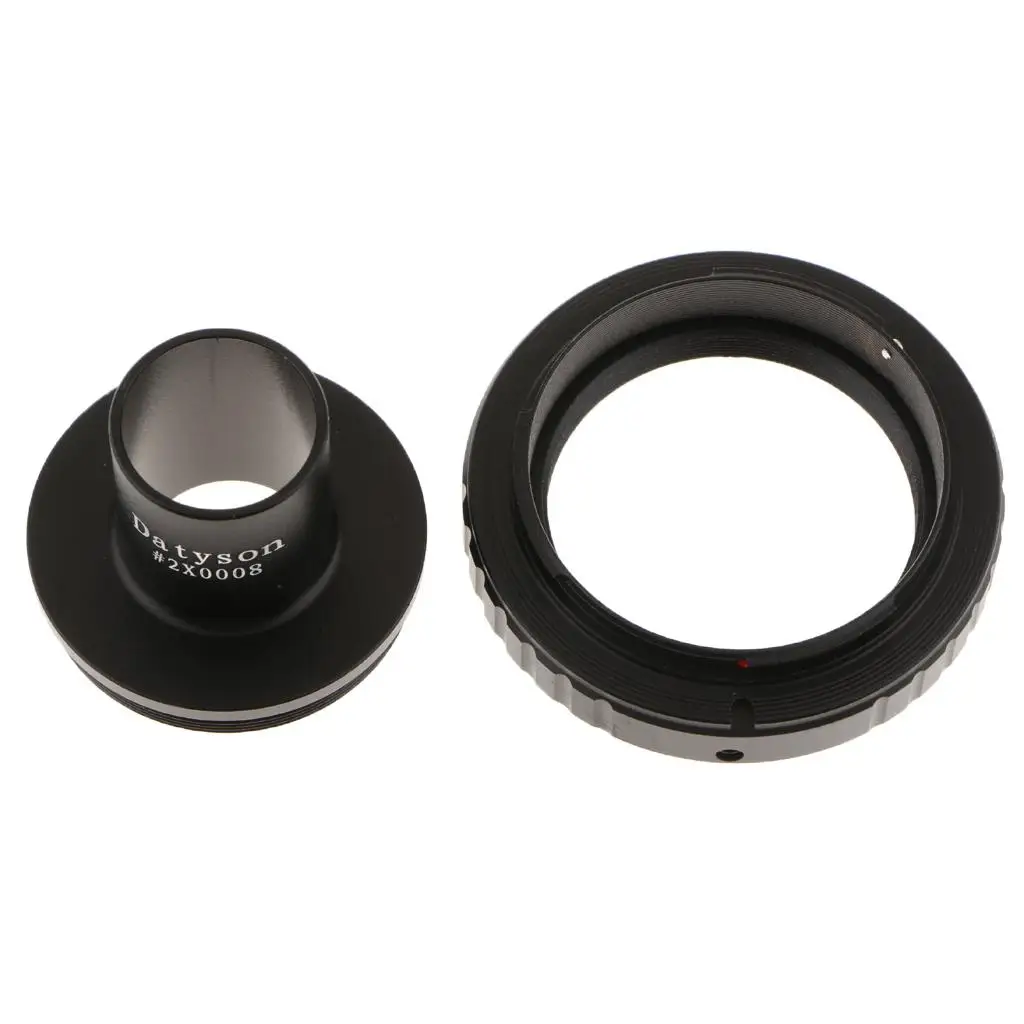 All Metal Microscope T Mount Adapter Black Lens Adapter Camera Accessory for Sony Alpha SLR Eyepiece