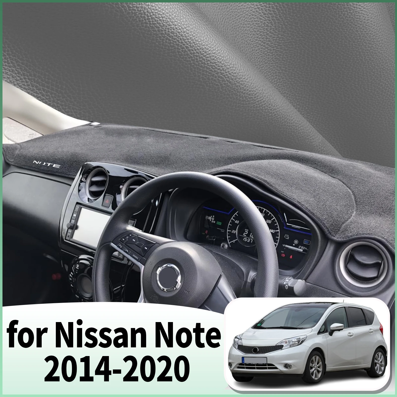 

fit for Nissan Note E12 2014 2015 2016 2017-2020 Car Dashmat Accessories Dashboard Cover Pad DashMat Sunshade Protective Carpet