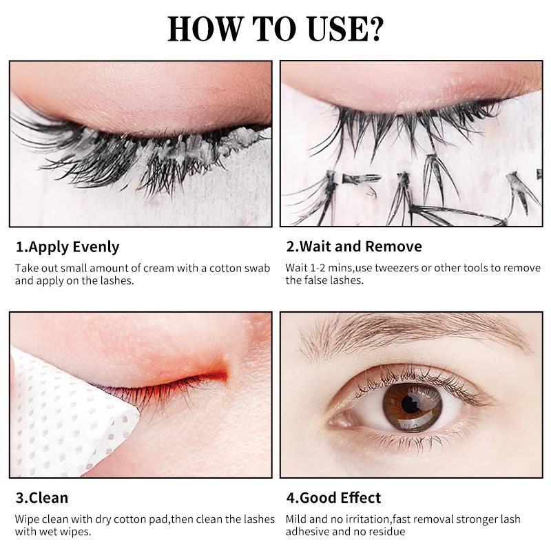 winky beauty 20g Grafting Eyelash Extension Glue Cream Remover Non-irritating Plant Lashes Gel Remover Adhesive for Makeup Tools