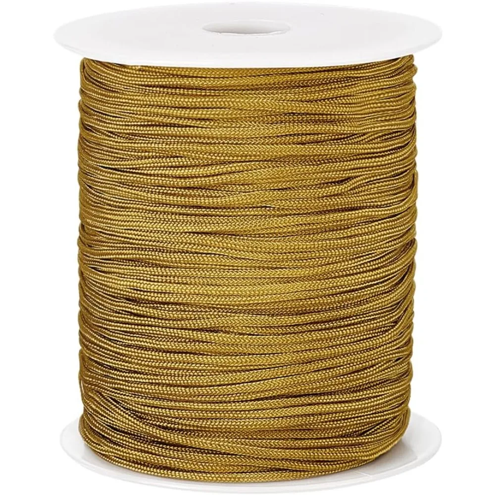 100 Yards Nylon Thread 2mm Nylon Cord Chinese Knotting Cord Beading Braided Thread String for Woven Macrame Friendship